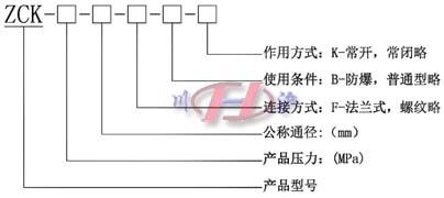 ZCK電磁閥 型號編制