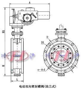 電動雙向密封蝶閥(法蘭式)