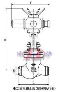 電動高壓截止閥(配DZW執(zhí)行器)