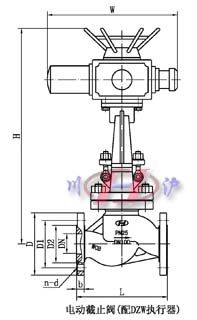 電動(dòng)截止閥(配DZW執(zhí)行器)