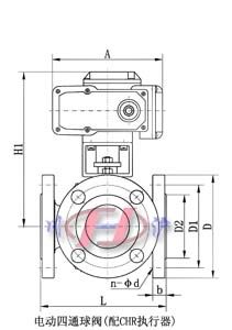 電動(dòng)四通球閥(配CHR執(zhí)行器)