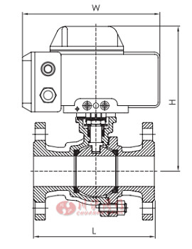 電動(dòng)高平臺(tái)法蘭球閥外形尺寸