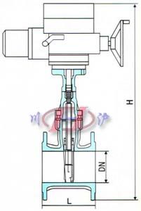 電動彈性座封閘閥(結(jié)構(gòu)圖)