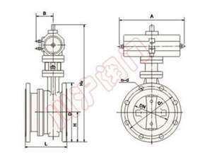 SD氣動伸縮蝶閥外形尺寸