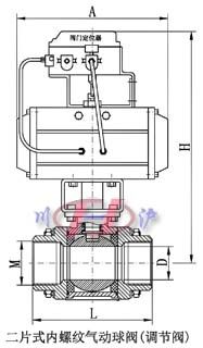 二片式內(nèi)螺紋電動球閥