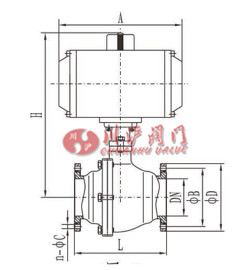 氣動高真空球閥 (結(jié)構(gòu)圖)