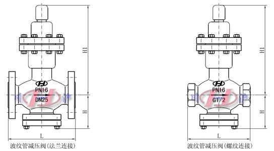 波紋管減壓閥外形圖