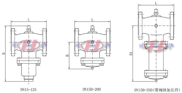 自力式壓力調(diào)節(jié)閥外形尺寸
